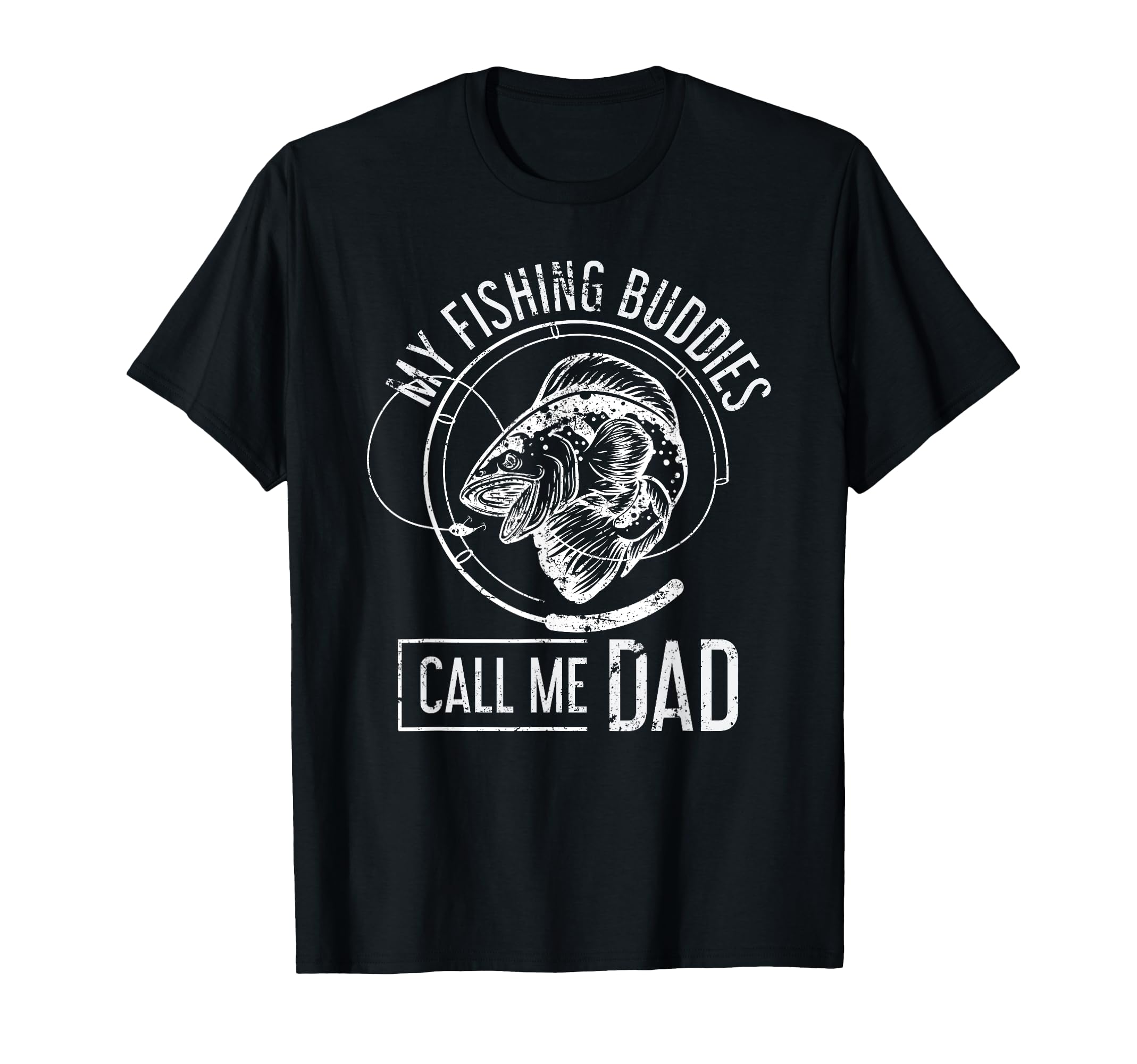 Fishing Buddies Fishermen Fathers Day Gift Son Dad Fishing T-Shirt