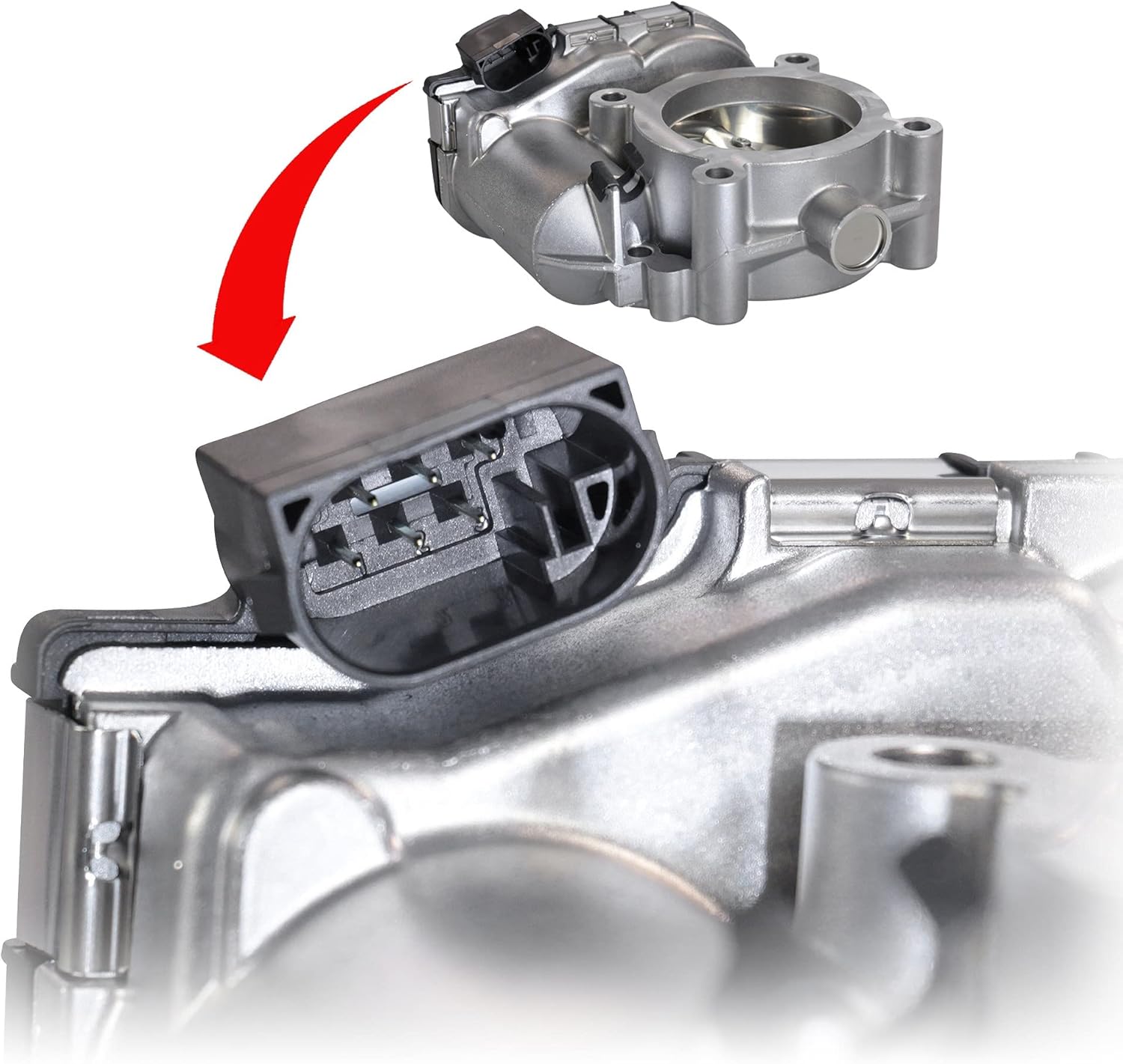 BOSCH 0280750175 Original Equipment Throttle Body Assembly - Compatible with Select Mercedes-Benz C250, SLK250