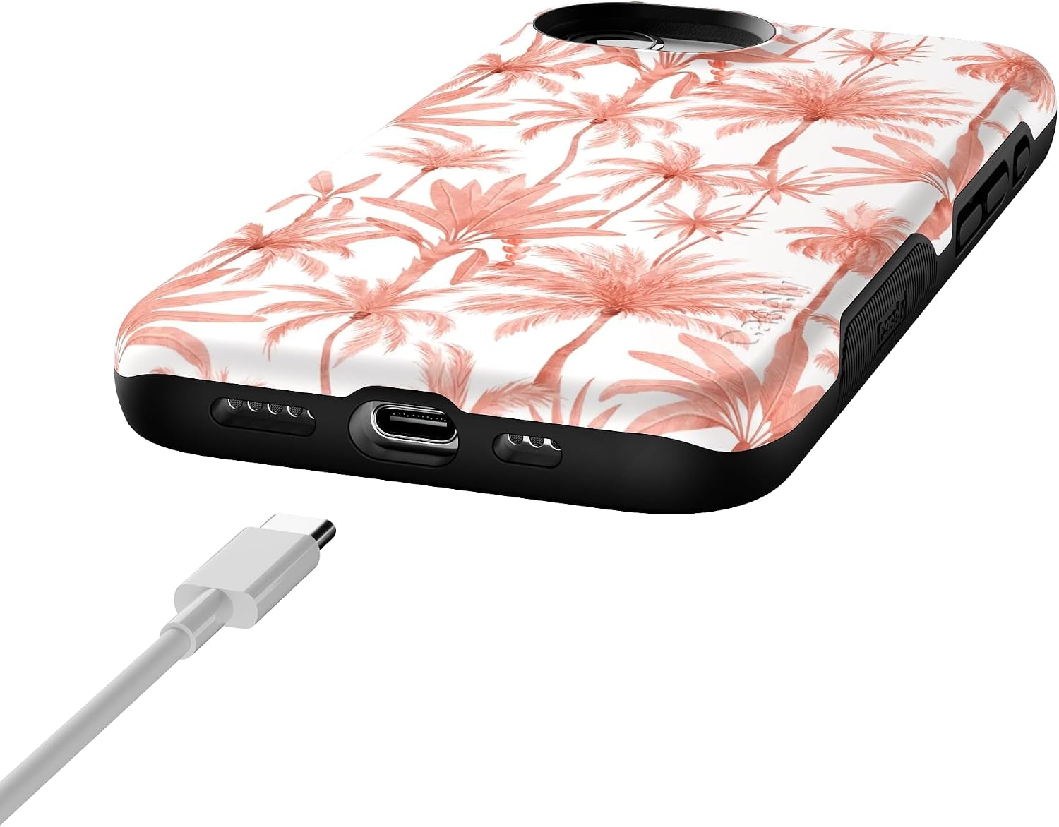 Casely iPhone 16e Case | Perfect Paradise | Tropical Palm Tree Floral | Bold Protective Design | Compatible with MagSafe