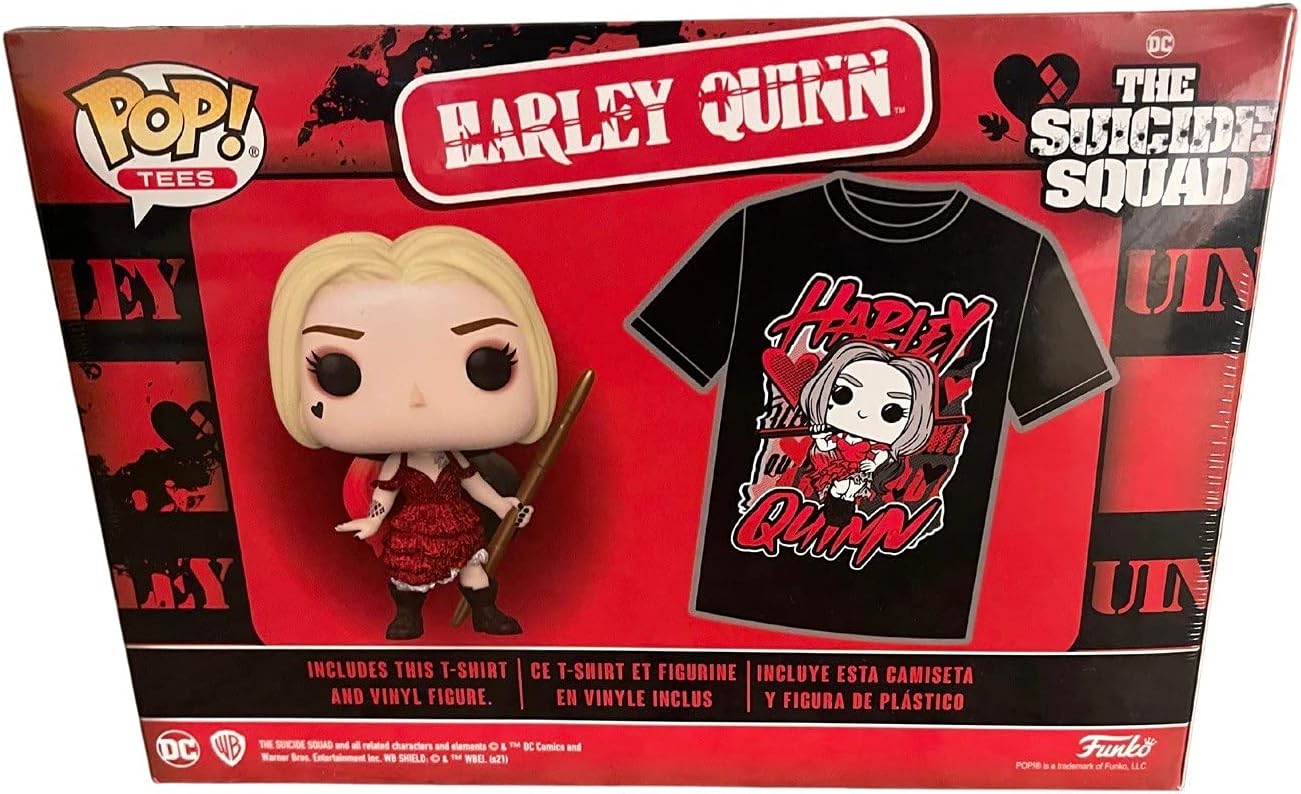 POP Funko Collector's Box: Suicide Squad - Harley Quinn Large Tee, Red and Black - Image 3