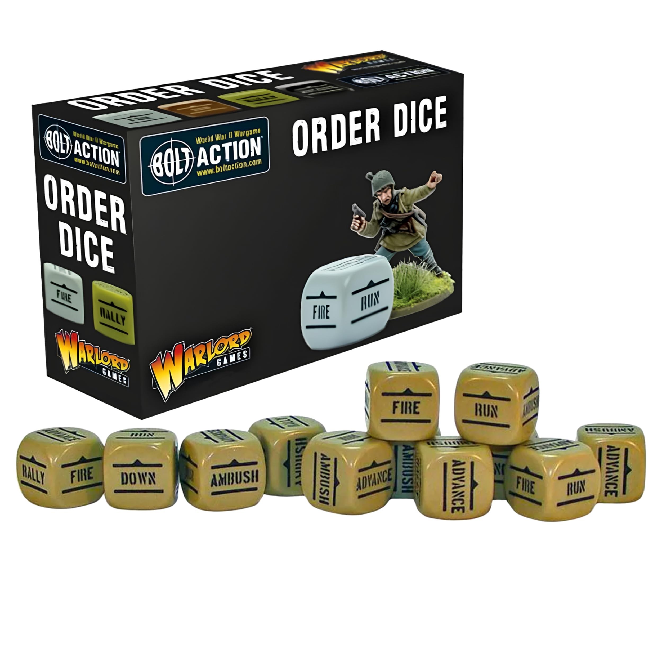 Ordina Dadi per Bolt Action (Sabbia) di Warlord Games