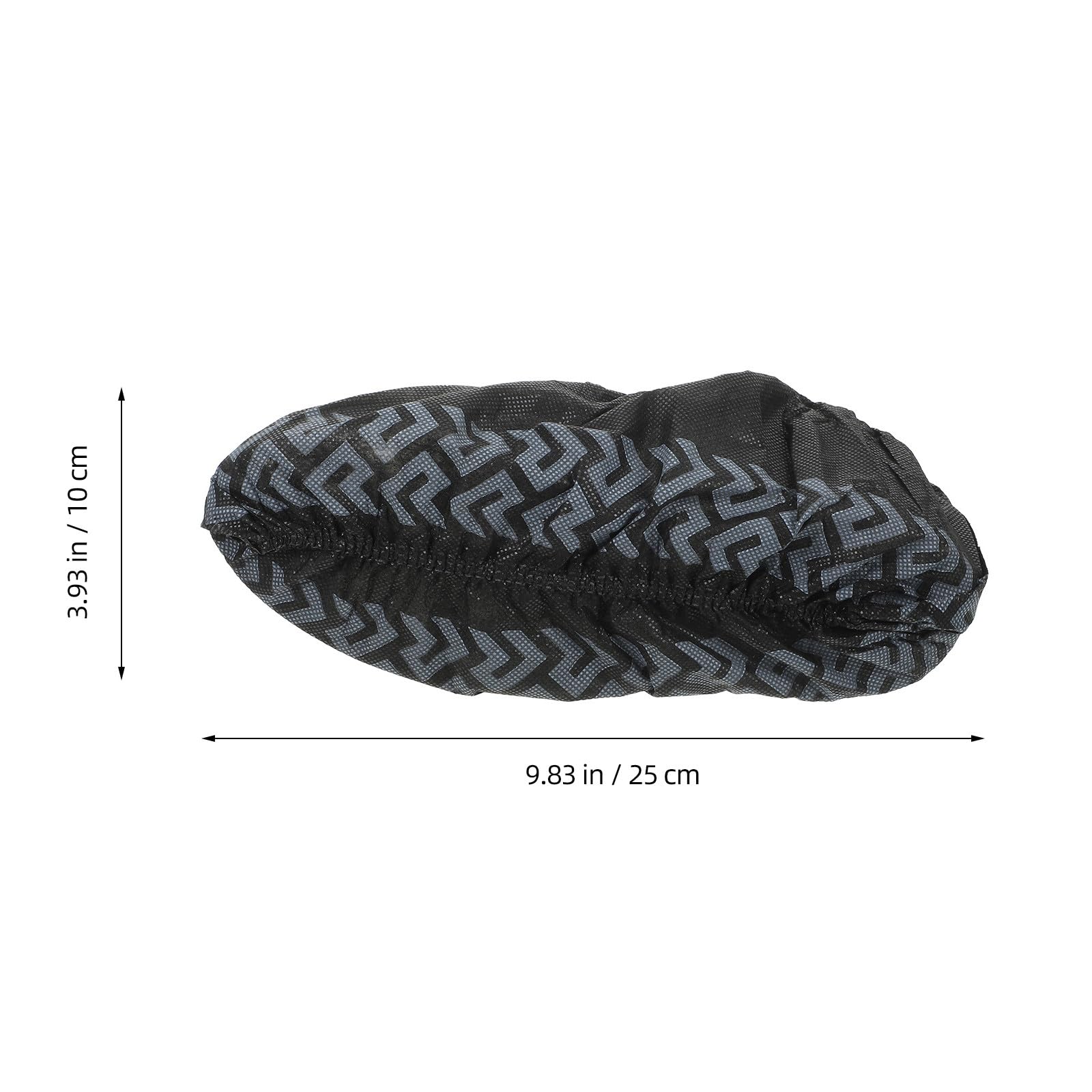 VALICLUD Fundas para Zapatos Desechables Negras, Antideslizantes y Transpirables, sin Tejer, Gruesas de 530 G, 100 Piezas para Uso Doméstico, Oficina y Viaje
