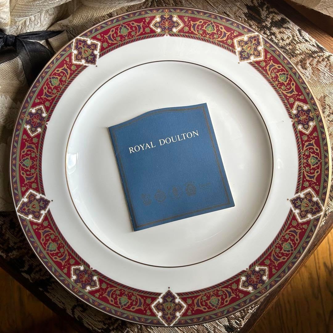 英国製 新品   【AXMINSTER】ディナー大皿 英国製 Royal AXMINSTERディナー大皿6枚