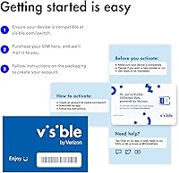 Vista 5 de Visible Tarjeta SIM inalámbrica BYOD Elija su plan celular prepago de datos ilimitados
