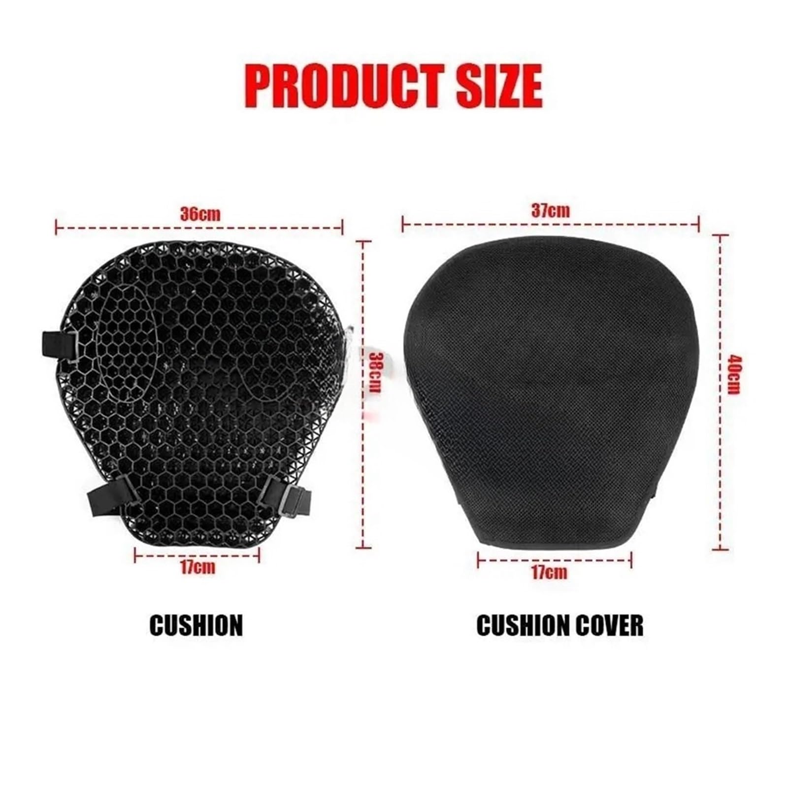 Cuscino Per Sella In Gel Per Moto Tessuto A Rete 3D Comfort A Nido D'ape Universale Per Ho&nda Per Suzuki Per Ya&maha cuscino sedile