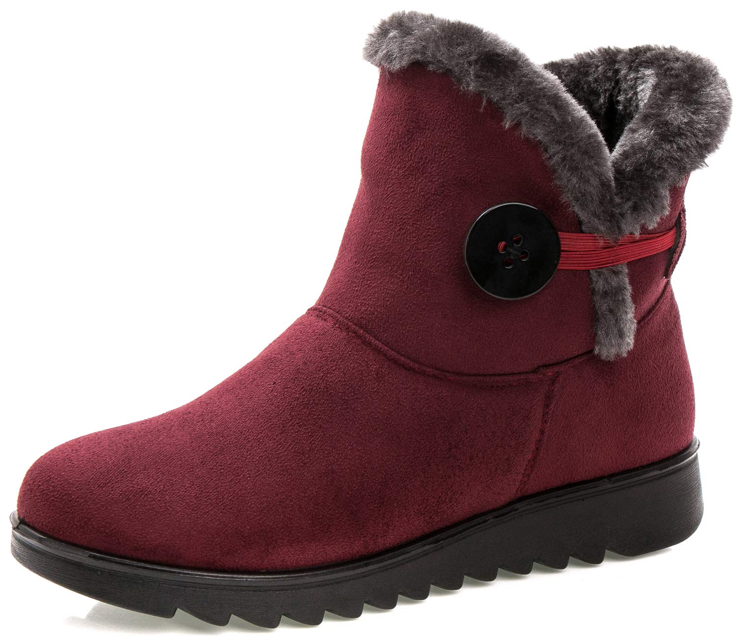 Vunavueya Stivali Donna Invernali Scarpe Stivaletti da Neve con Imbottitura Calda Stivali alla Caviglia Caldi Boots Scarpe 35-41.5