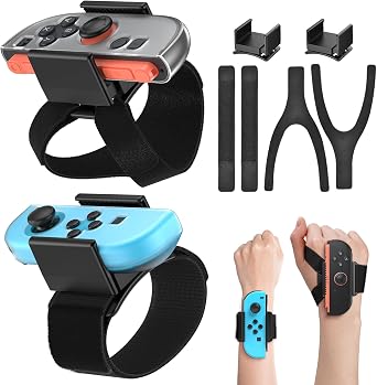 [6 in 1 - Switch 2/1] Wristband for Switch Just Dance 2026/20252024 | for Nintendo Switch 2/1/Switch OLED Joy-Con Controller,Hand Strap for Zumba Burn It Up,Case-Friendly Adjustable