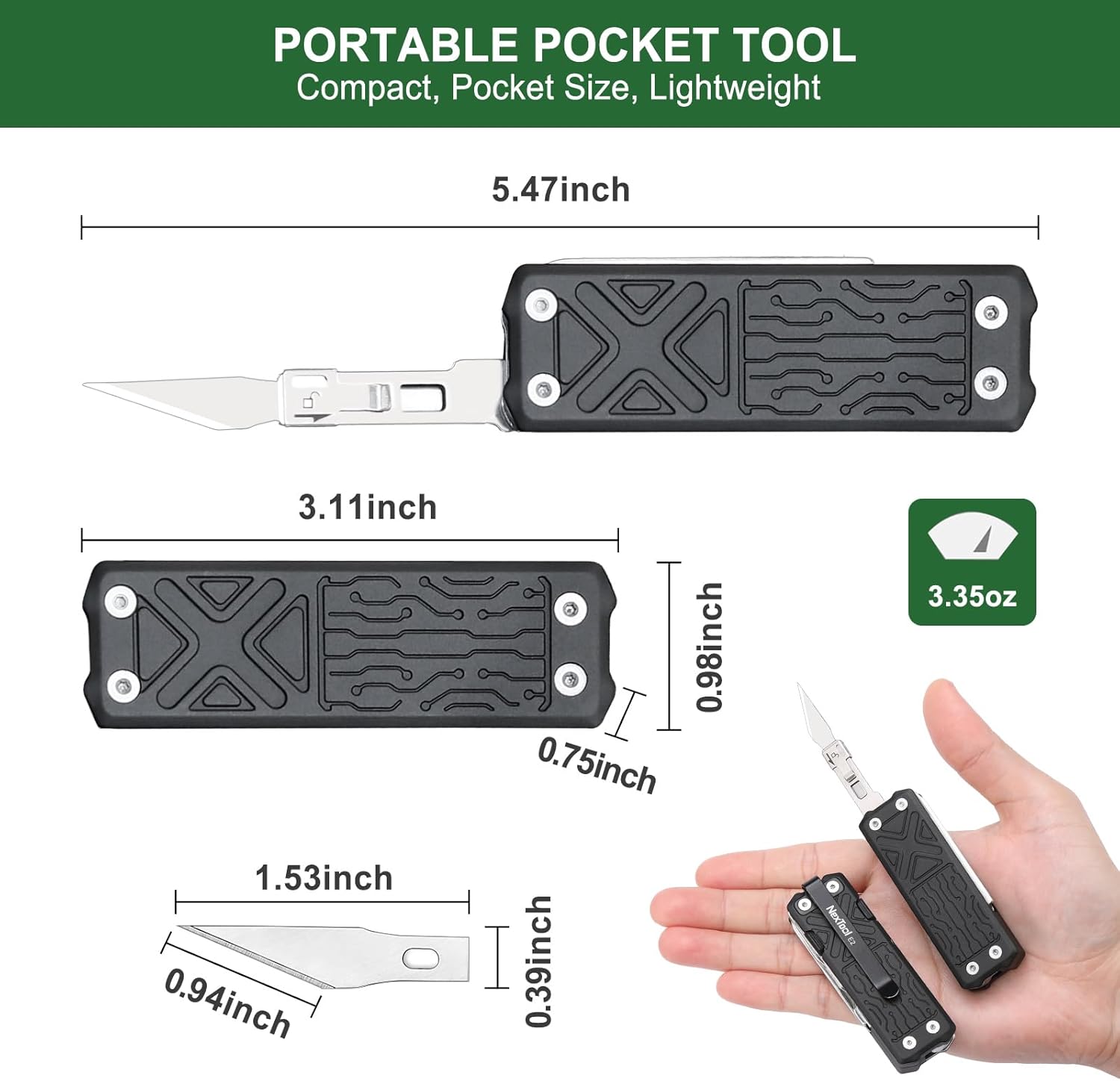 NexTool Pocket Tool E1 and NexTool Bit Kit AS1 (10 Pack)