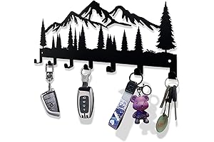 Mountainous Key Haven: A Majestic Wall-Mounted Key Organizer