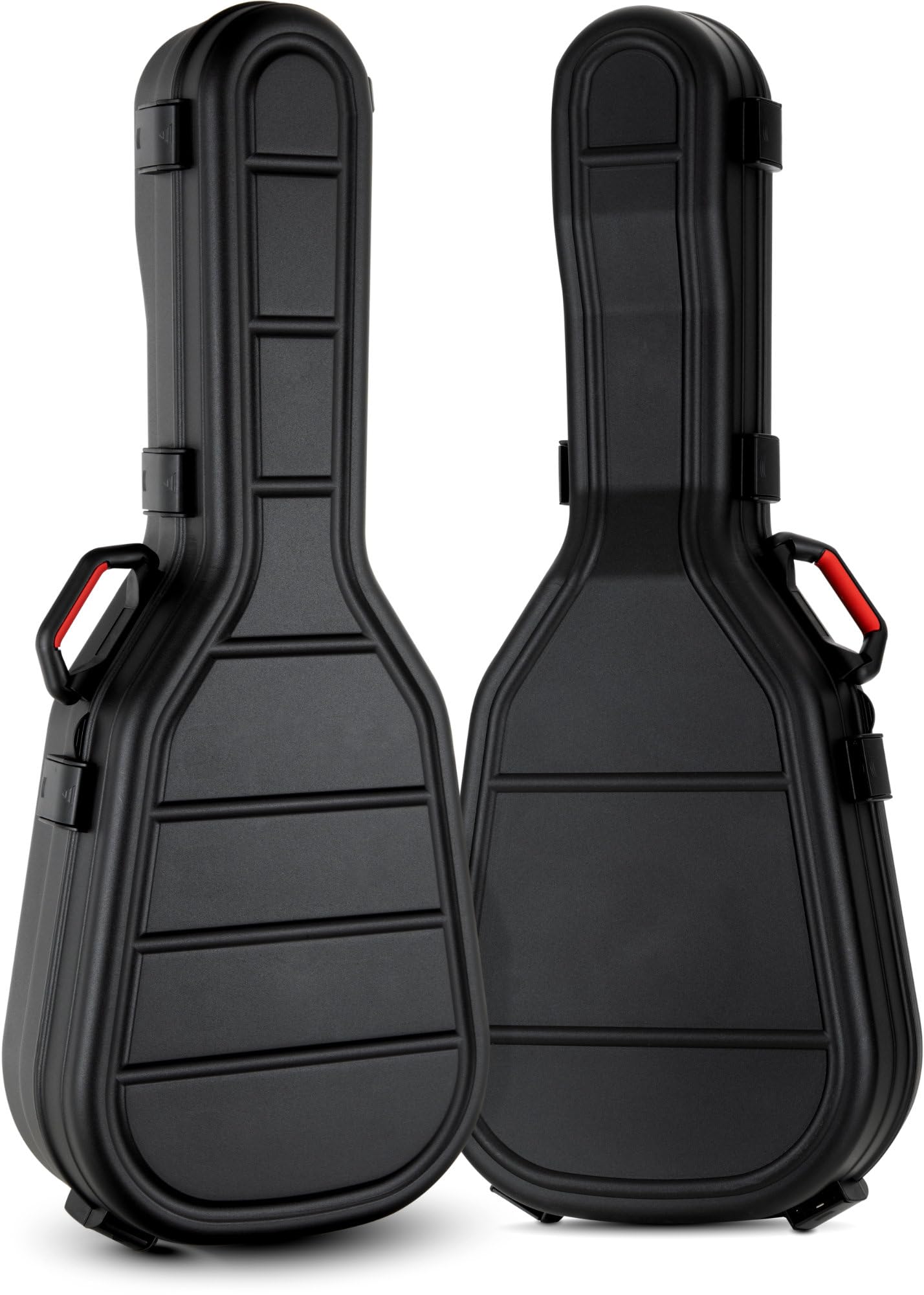 Shaman KGPC-5122BK Klassikgitarren Case Schwarz - Aus stabilem PolypropylenInnen - Mit schwarzem Plüsch ausgekleidet - Mit 6 Schnappschlössern gesichert - Passend für Klassische Gitarren in 4/4-Größe