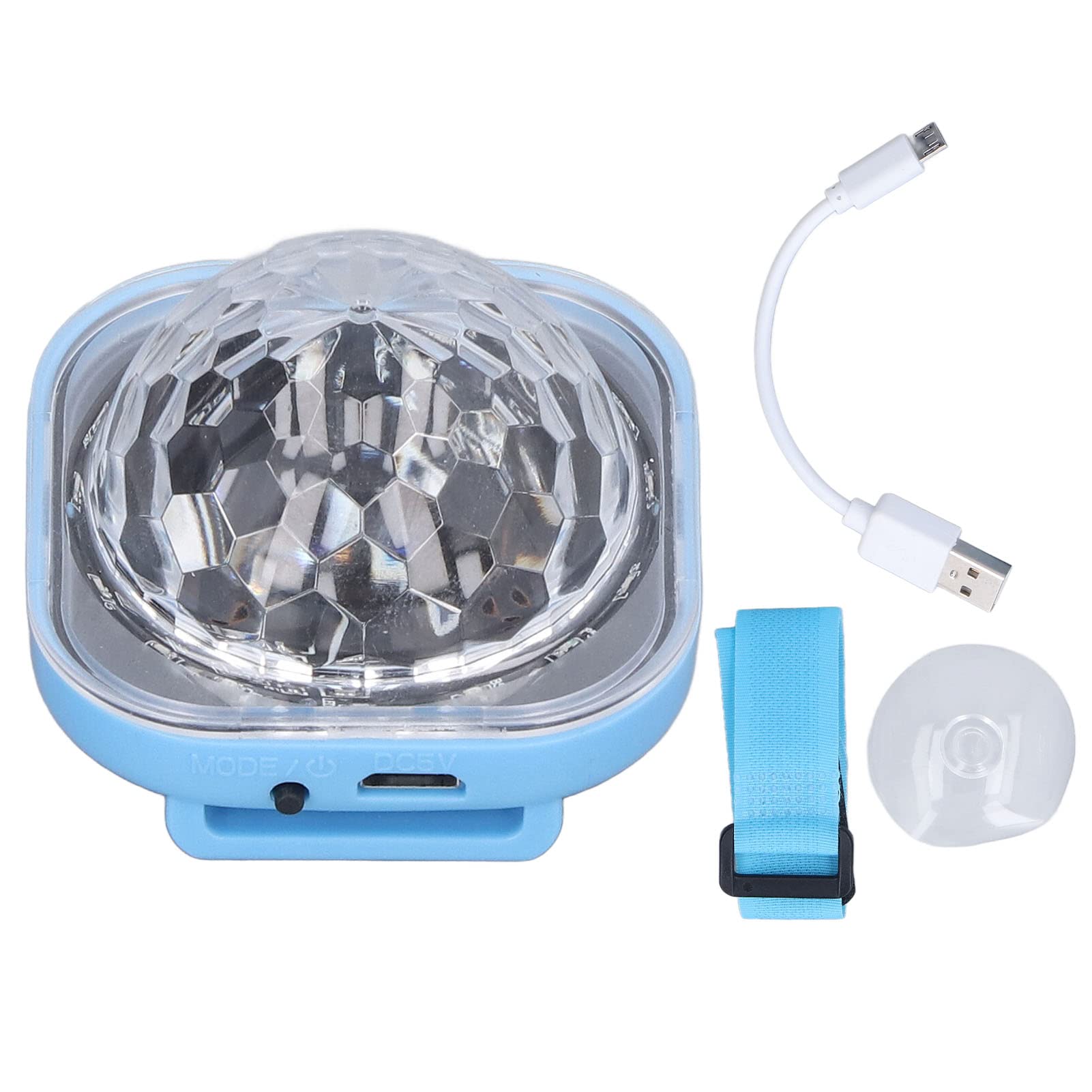 Tyenaza Mini USB LED Dancing Light ABS Button Sound Control Car Colourful Lamp for Dance Halls, Home Room Dance Parties Birthday Wedding and Xmas