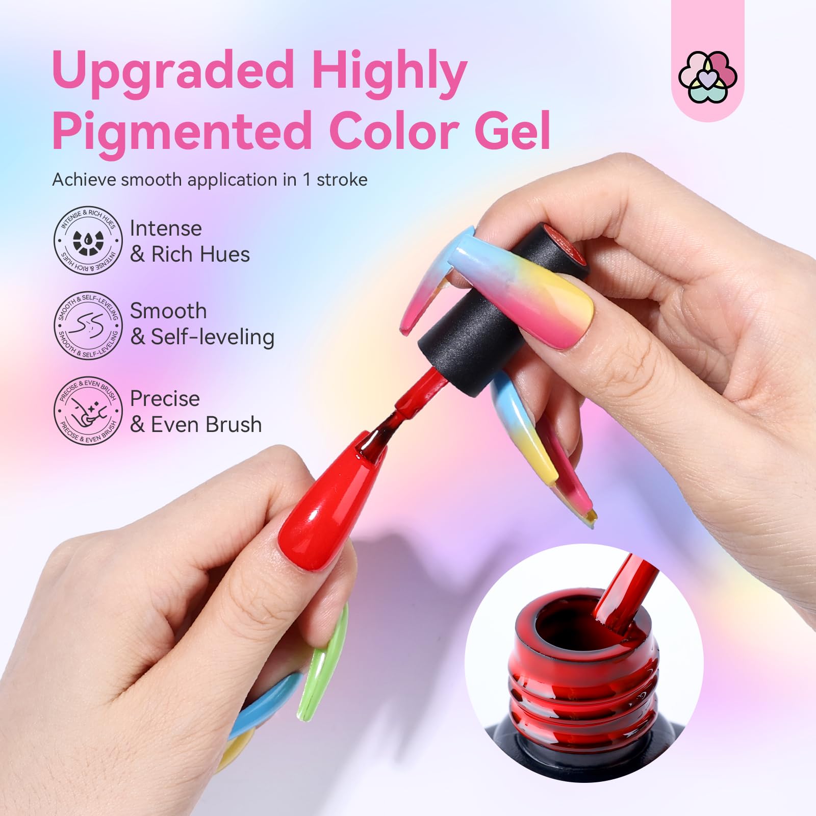 Saviland Glow in the Dark Neon Gel Nail Polish Set