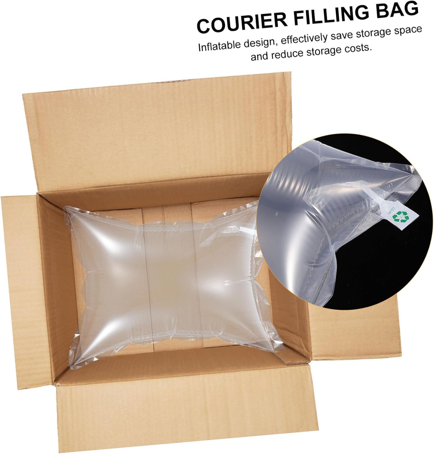 100pcs Air Cushion Bubble Mailer Bags Inflatable Packaging for Safe Shipping of Wine Bottles Cosmetics and More and Convenient Air Pillows for Daily Use