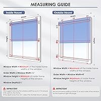 Vista 7 de Persianas enrollables motorizadas con control remoto y panel solar, persianas inteligentes 100% opacas, automáticas, inalámbricas, persianas