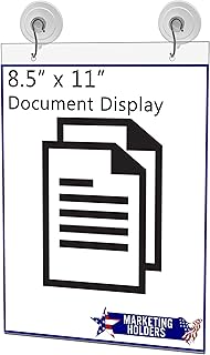 Marketing Holders Window Mount Sign Holder for 8.5