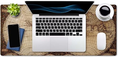 Miniatura 4 de SSOIU ArtSo - Alfombrilla de mouse extendida para juegos XXL, alfombrilla larga para teclado, decoración de escritorio, base de goma antideslizante,