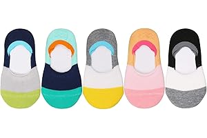 Toddler Socks No Show Kids - Thin Cotton Anti-Slip Color Assorted 1-8T