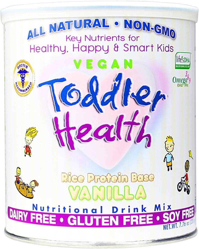 Toddler Health Nutritional Drink Mix, Rice Vanilla Vegan, 7.94 Ounce