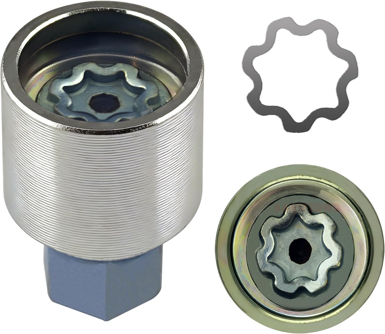 #Q/814 for Audi Wheel Locking nut Key Compatible with Audi A3 A4 A5 A6 A8 Q3 Q5 Q7 Wheel Lock Key,Anti-Theft Lug Nut Removal Tool