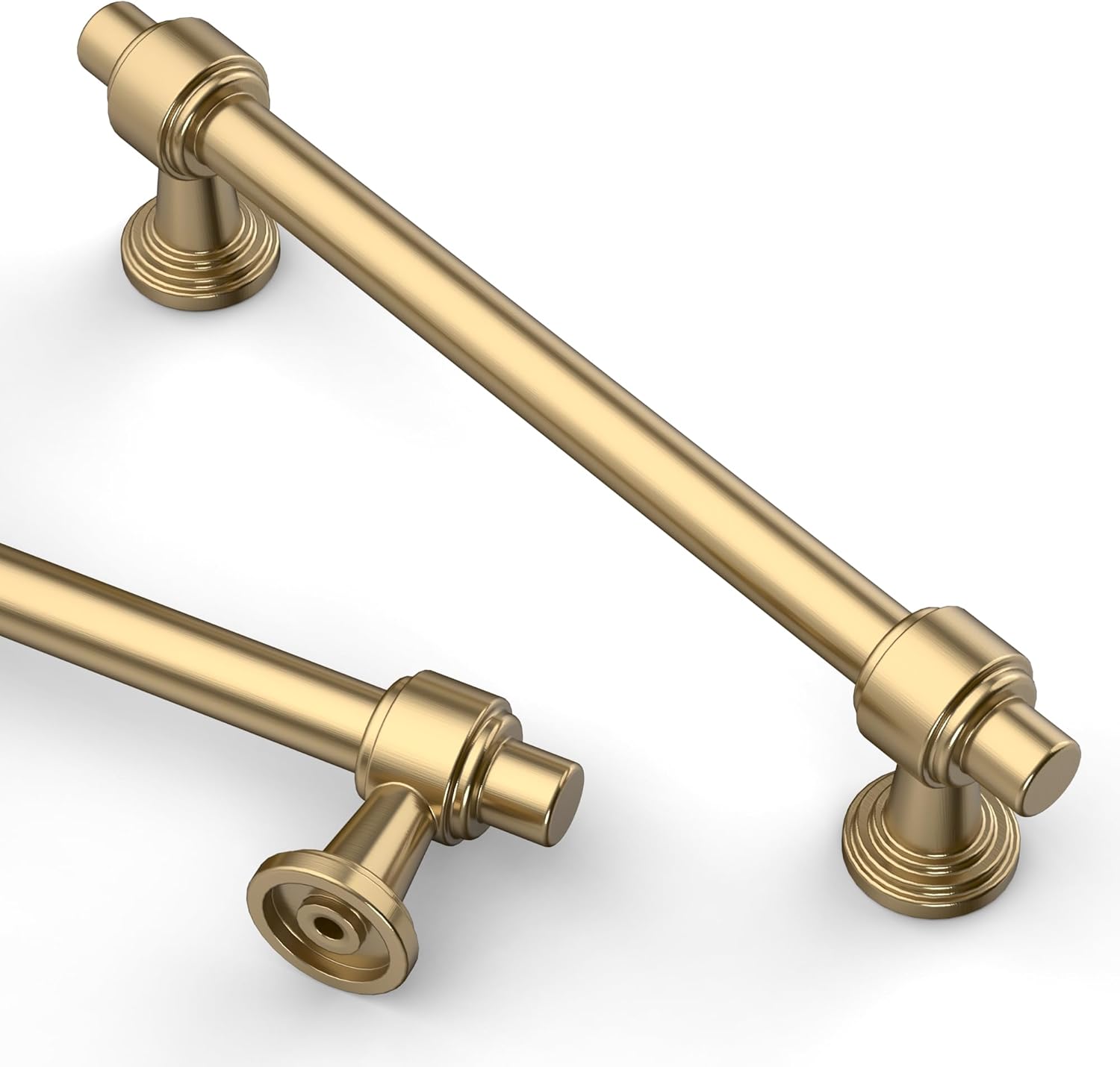 Asidrama 10 Pack 5 Inch(128mm) Champagne Bronze Cabinet pulls Kitchen Cabinet Handles, Cabinet Pulls Kitchen Cabinet Hardware for Cupboard Drawer Pulls