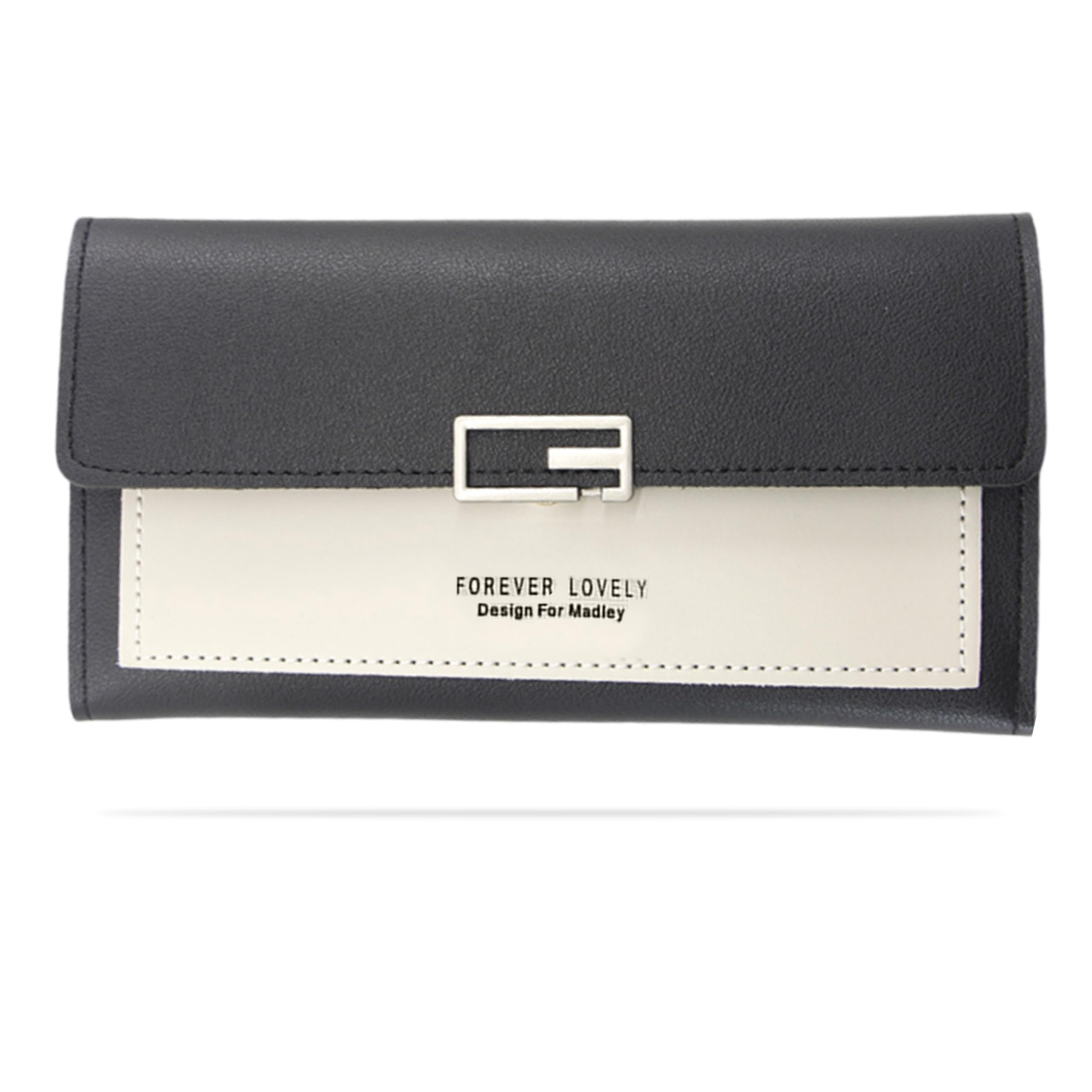 kraptick Women's Wallet -Stylish and Compact Purse Clutch Wallet for Women, Stylish Card Coin Holder, Debit Card Holder, Money Organizer and Travel Wallet for Women with 13 Slots (Black)-picture-10