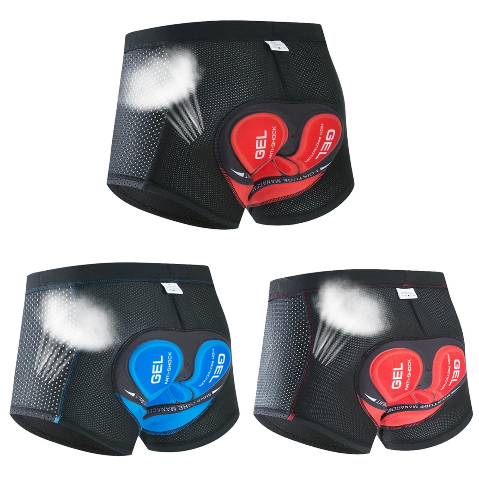 Boxer 5D Gel Short de VTT Rembourrage 5D Tissu léger Respirant séchage Rapide