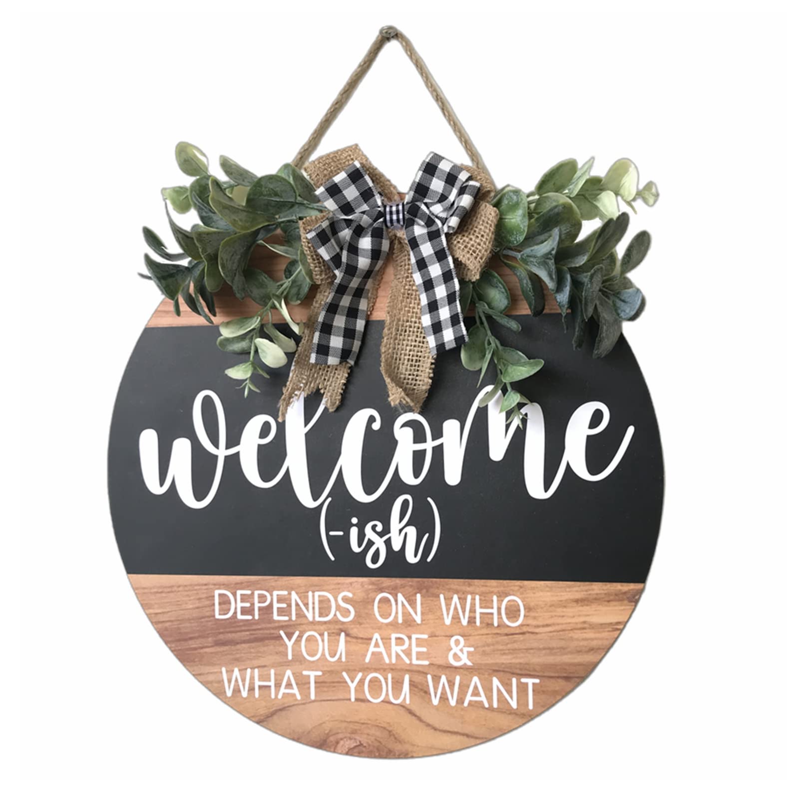 Panneau De Bienvenue 'Home Sweet Home' Pour Porte D'entrée - Bois, 30x30 Cm, Décoration Jardin Ou Intérieur - 2