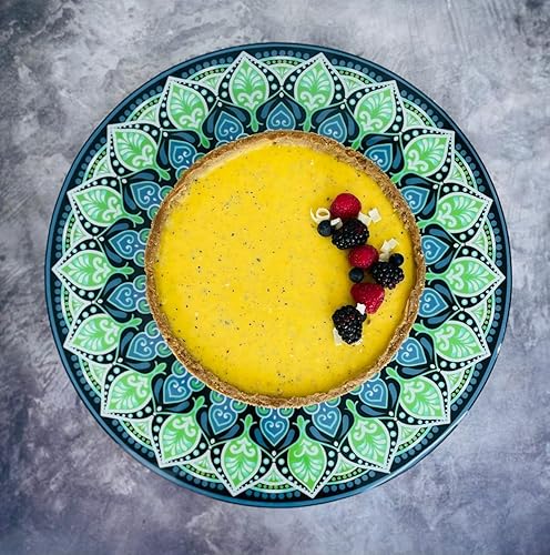 Miniatura 7 de HASTA LA RAIZ  Tocadiscos LAZY SUSAN de madera - Hecho en México - Fácil deslizamiento - Antideslizante - Modelo Mandala (18 pulgadas).