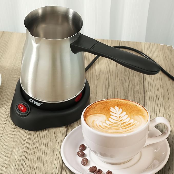 Cafetera Turca 600 ml Acero Inoxidable 110V 5-6 Tazas Portátil miniatura 9