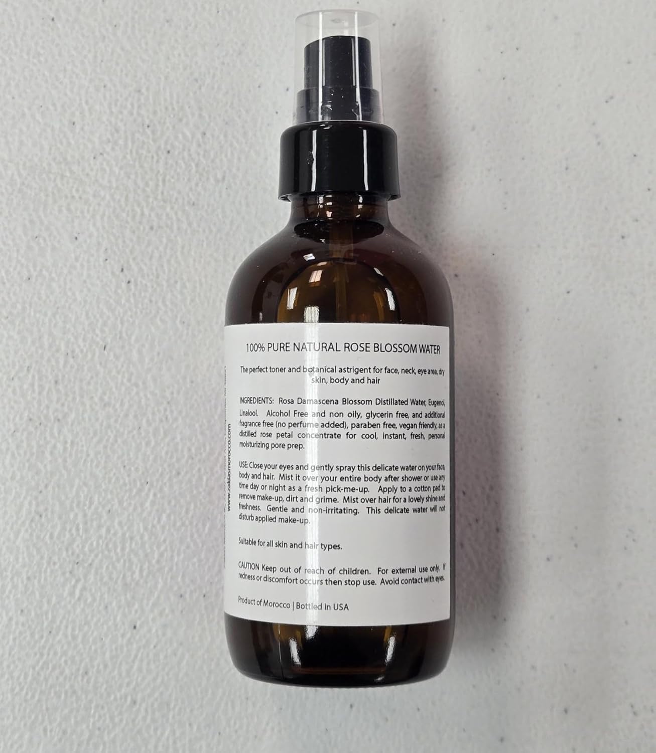 HYDROSOL Water Collection (Rose Water, 4 oz) - Moroccan Rose Water for Face & Hair - 4 oz