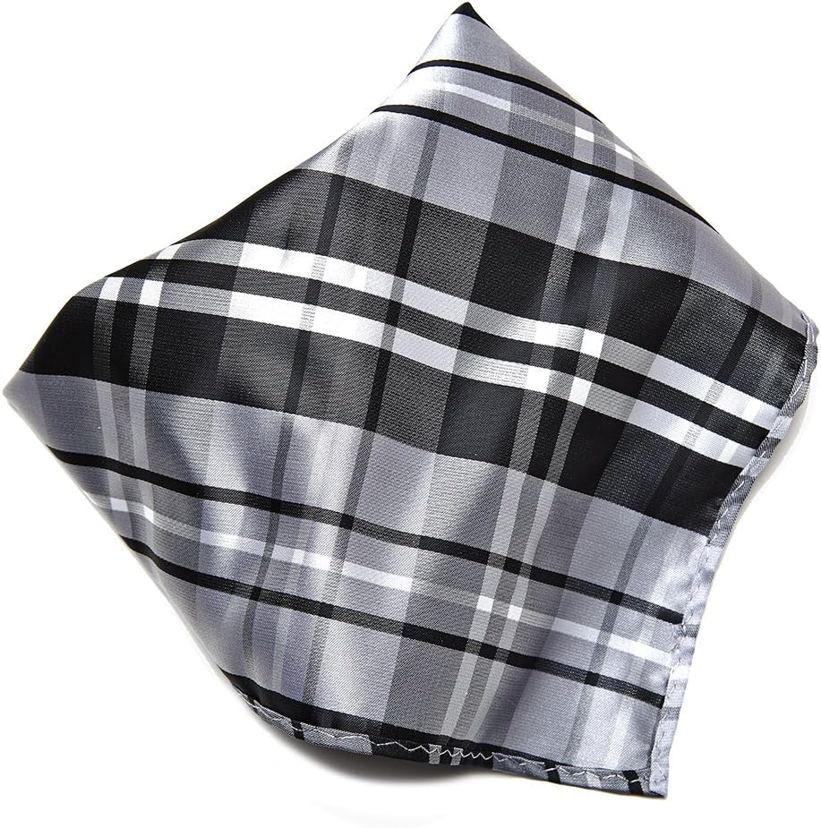 Vesuvio Napoli PLAID Striped Design Colors Men's Hankerchief Pocket Square Hanky