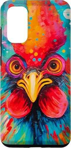 Funda para teléfono Galaxy S20 Rooster Chicken Farm Animal Art Rooster