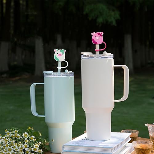 Miniatura 6 de Stanley Cup - Accesorios para vasos Stanley Cup de 30 onzas y 40 onzas con asa, fundas de puntas de popote de 0.394 in, cubiertas de paja de