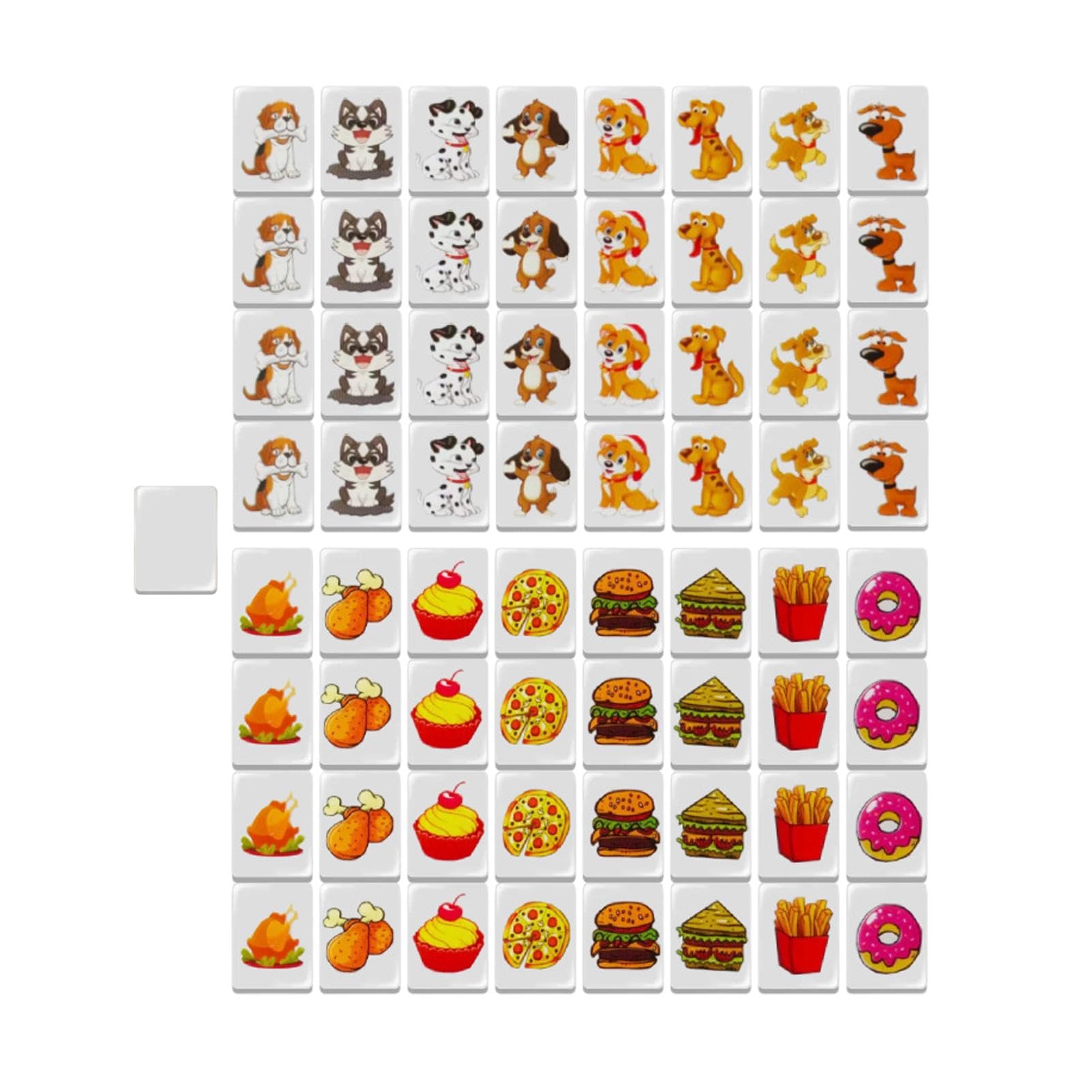 Set Mahjong da viaggio,Set tessere Mahjong - Set di puzzle Mahjong a blocchi,Blocchi da costruzione 64 tessere, tessere Mahjong, giocattoli da viaggio, set di giochi MAh Jong con bandiera