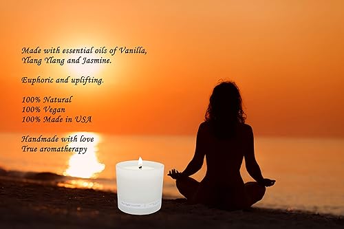 Miniatura 6 de Velas de bienestar veganas de vidrio esmerilado (pomelo naranja mandarina)