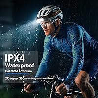 Vista 6 de LHKNL Linterna frontal recargable, lámpara de cabeza de LED superbrillante con sensor de movimiento, 1100 lúmenes, luz impermeable con luz roja