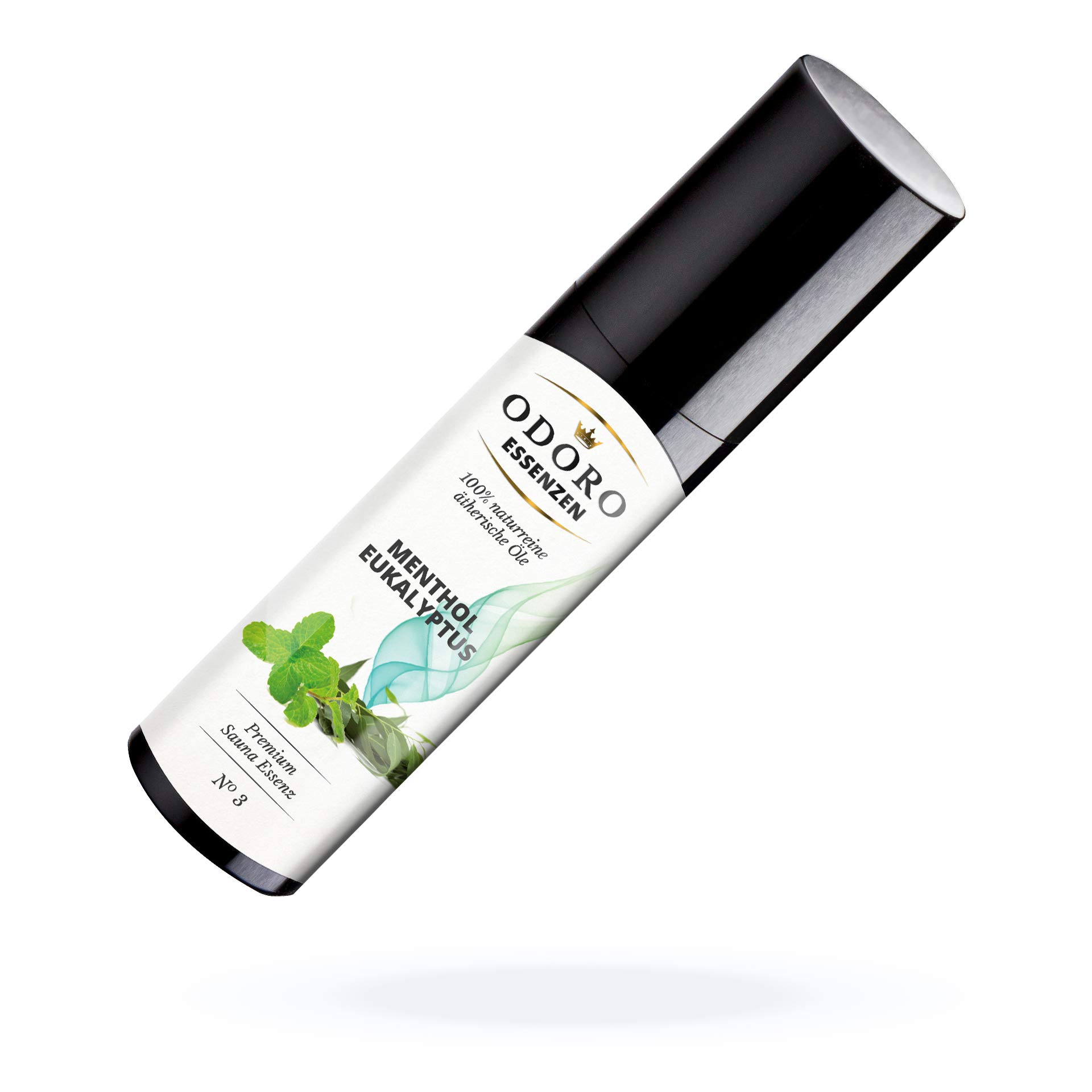 Saunaaufguss Duft Set m. Holz Ständer - 100% ätherische Öle – Salbei Eukalyptus, Minze, Menthol – Premium Aufguss Konzentrat Geschenk-Set – Natürliches Aufgussmittel, naturrein, hohe Qualität