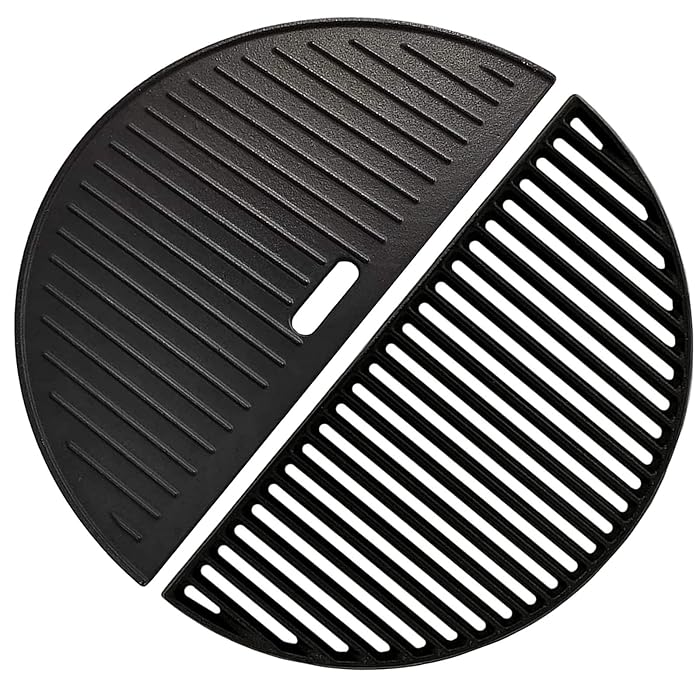 Buy GriHero 18" Half Moon Cast Iron Reversible Griddle and Cooking