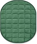 TONGDADA Couverture de lap pondérée 7lbs pour Adulte,Parfait pour la détente, Lounge, Coucher, Dormir & Voyage, couverture du corps pesante de Luxury Minky, couverture de jet de poids vert foncé Minky Dot, 29" x 24"