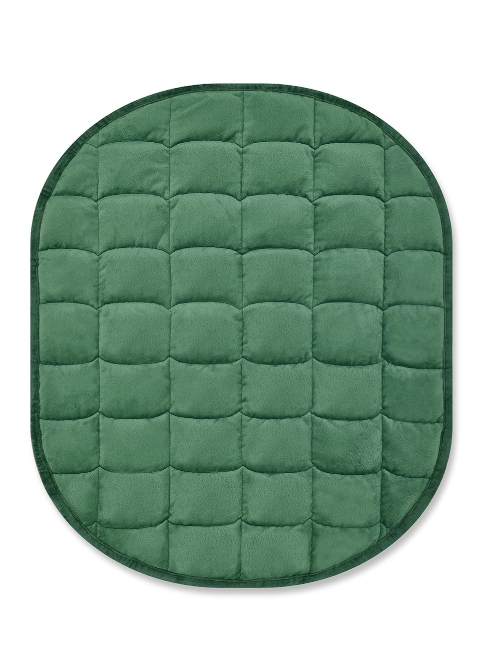 TONGDADA Manta de Regazo con Peso de 7 Libras para Adultos, relajación, Descansar, Tomar Siestas, Dormir y Viajar, Manta de Lujo con Peso Minky, Manta con Peso, Color Verde Oscuro, 29 x