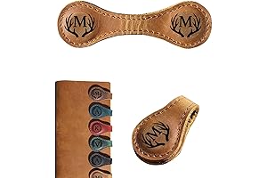 Personalized Leather Magnetic Bookmark – Custom Initial Bookmark, Handmade Reader Gift with...