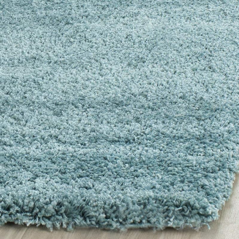 Image of Shaggy Area Rug - Extra Plush Luxury Carpet, Super Soft & Cozy Feel| Perfect for Living Room, Bedroom, and Stylish Home Decor- Sky Blue (2 x 5 ft)