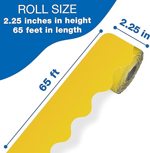 Vista 269 de Carson Dellosa Grow Together - Bordes de madera clara para tablón de anuncios de 65 pies, 1 rollo de ribete natural para pizarra blanca, corcho