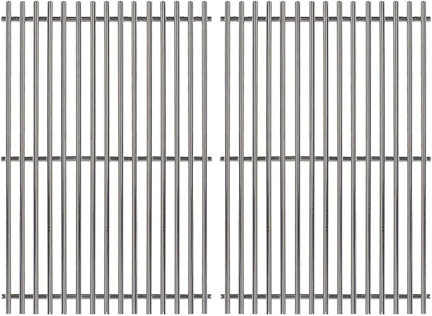 Hongso 7MM 304 Stainless Steel Grill Grates for Weber Genesis 300 Series, Cooking Grids 19.5 Inch for Genesis E310 E320 E330 S310 S320 S330 EP310 EP320 EP330 Grills, Replacement Parts for 7524 7528