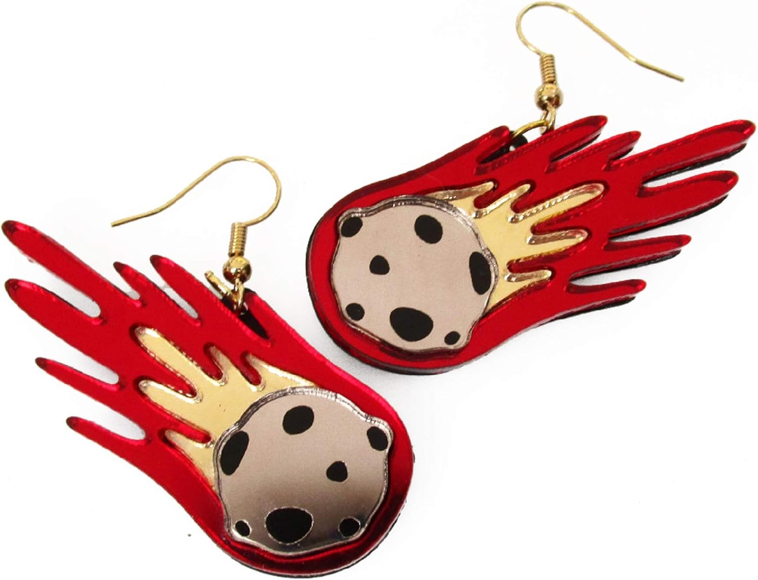 Shooting Star Asteroid Comet Meteorite Dangle Earrings