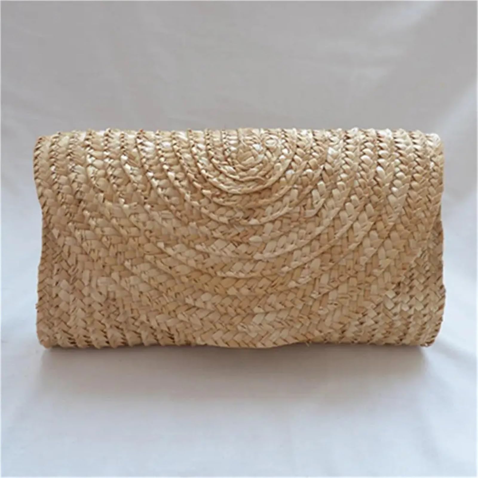 Pochette da donna in paglia intrecciata Borsa a busta casual viaggio estiva spiaggia fatta a mano Borse vacanza al mare Per Donna