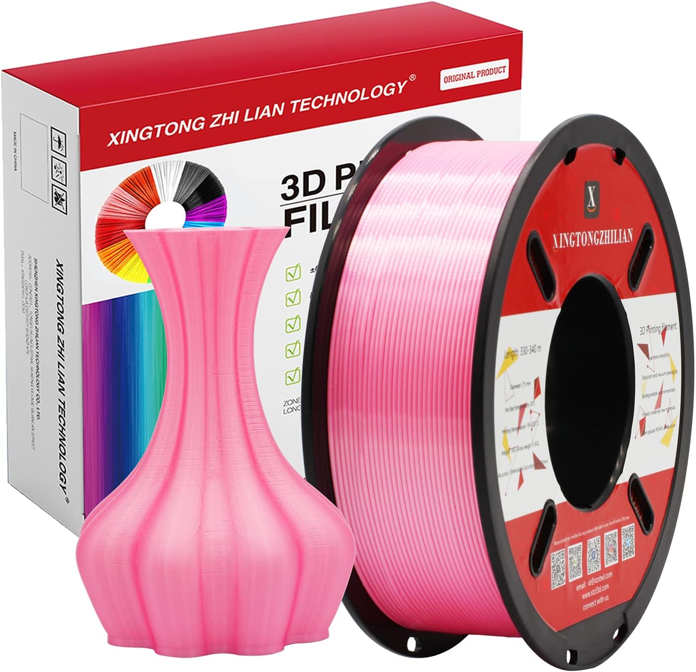 PLA 3D Printer Filament 1.75mm Printing Material Upgrade Version for 3D Printers Pens Accuracy +/- 0.02 mm
