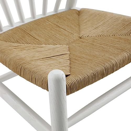 Miniatura 6 de Modway EEI-3338-WHI - Silla auxiliar de comedor (madera de rizo, color blanco)