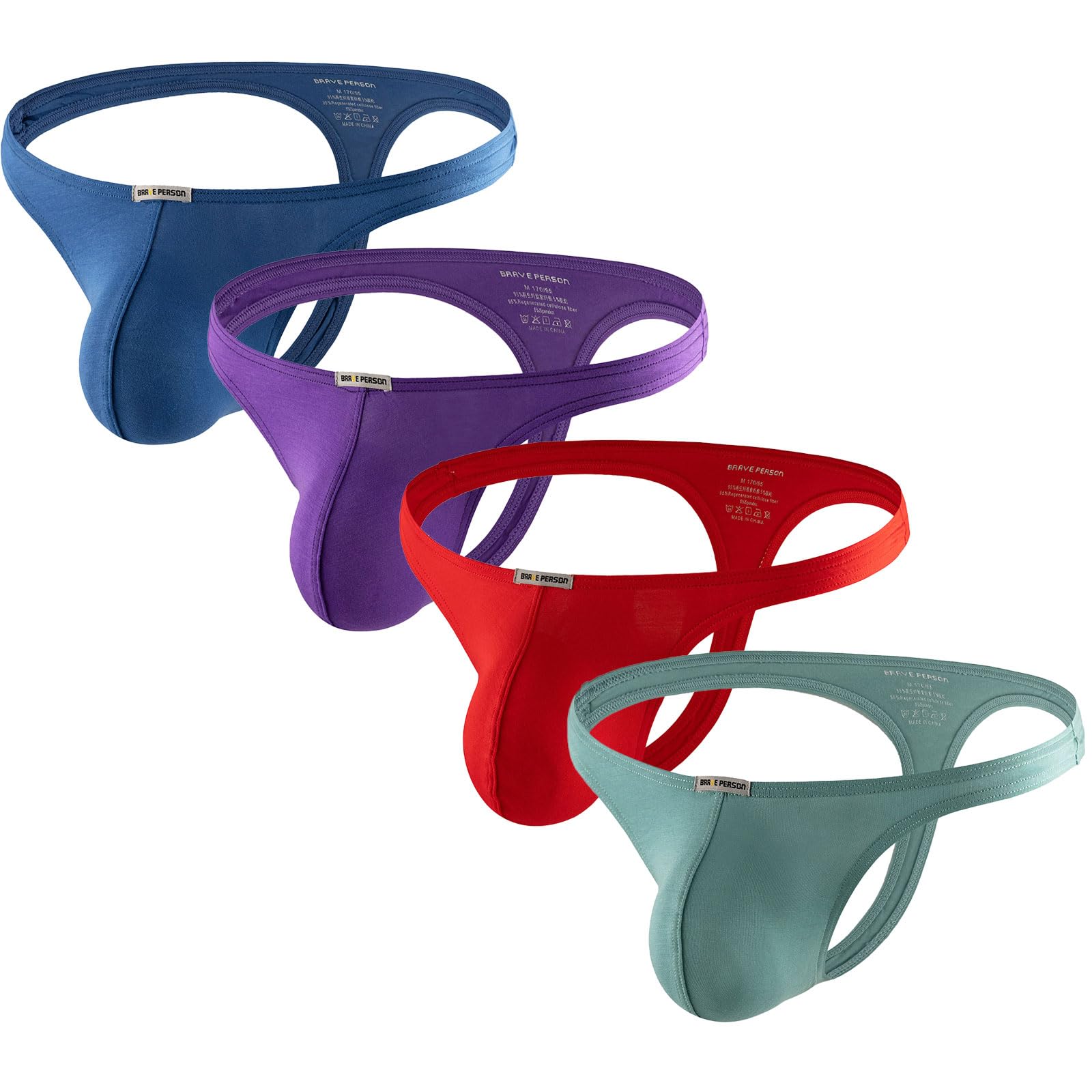 Men's Thong G-String Underwear Soft Stretch Comfortable Brief Bulge Pouch Underwear