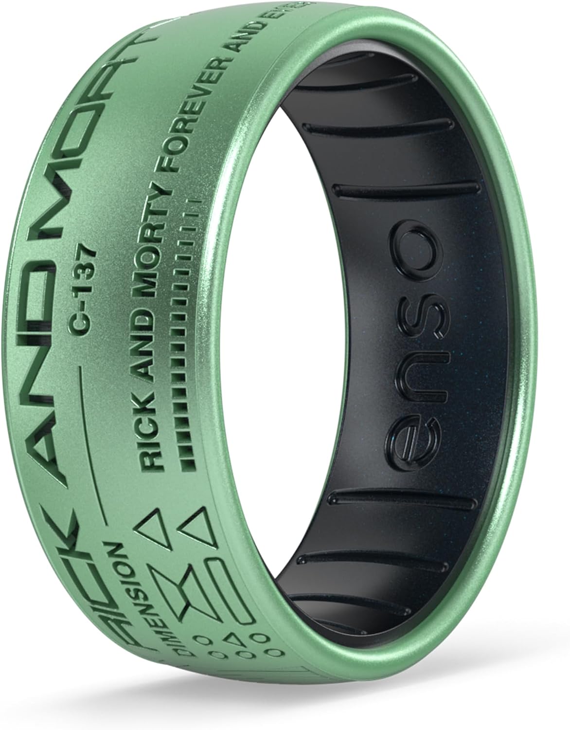 Enso Rings x Warner Bros Collection Silicone Ring – IT “Time to Float”, Rick and Morty, Friends & Ted Lasso Inspired Designs – Durable Flexible Comfort Fit